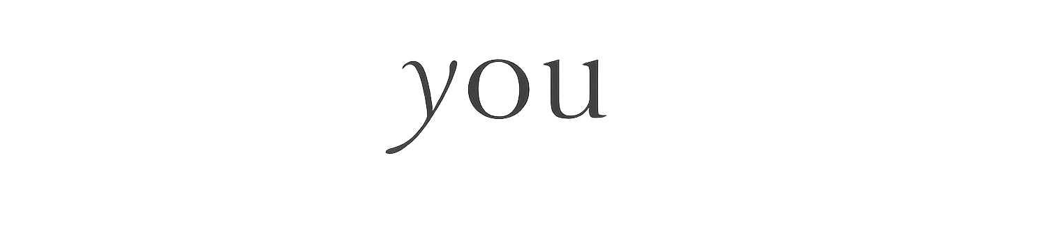 you